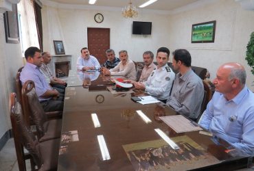 نشست مشترک شهردار با رئيس پليس راهور و مسئولين خطوط تاکسي