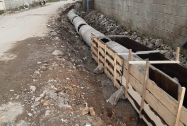 پروژه لوله گذاری جهت هدایت آب های سطحی