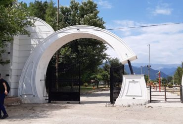 رنگ آمیزی و تکمیل سردرب پارک ساحلی شهر ماسال