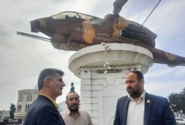 بازدید از پروژه مرمت و بازسازی ماکت خلبان شهید حسین فرزانه