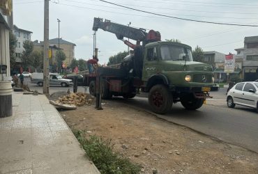 آغاز عملیات تعریض و اصلاح هندسی ورودی خیابان احتشامی توسط شهرداری ماسال